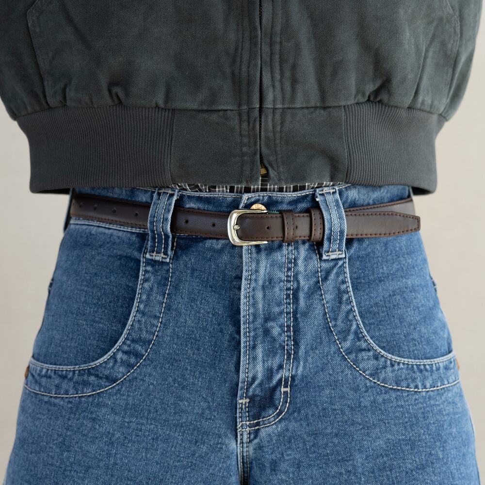 Brown Silver Boho Belt Unisex Adjustable Fit 26–34" Y2K Style